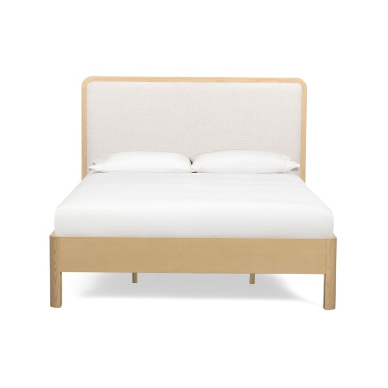 Rafaelle Natural Solid Ash Queen Bed image number 0