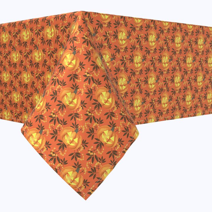 Fabric Textile Products, Inc. Square Tablecloth, 100% Polyester, Halloween in Autumn