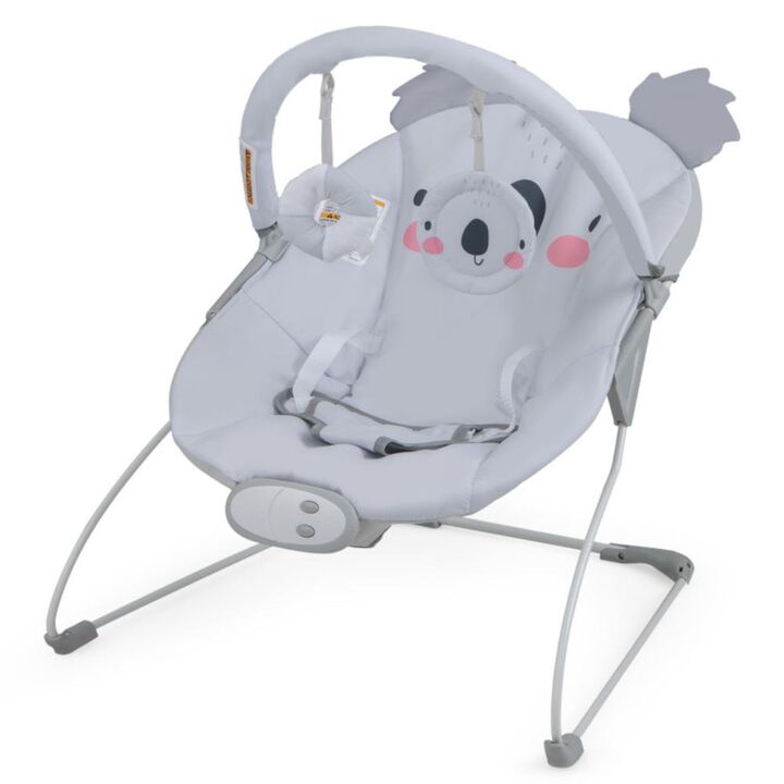Hivvago Portable Baby Bouncer Infant Rocker Seat with Detachable Toy Bar