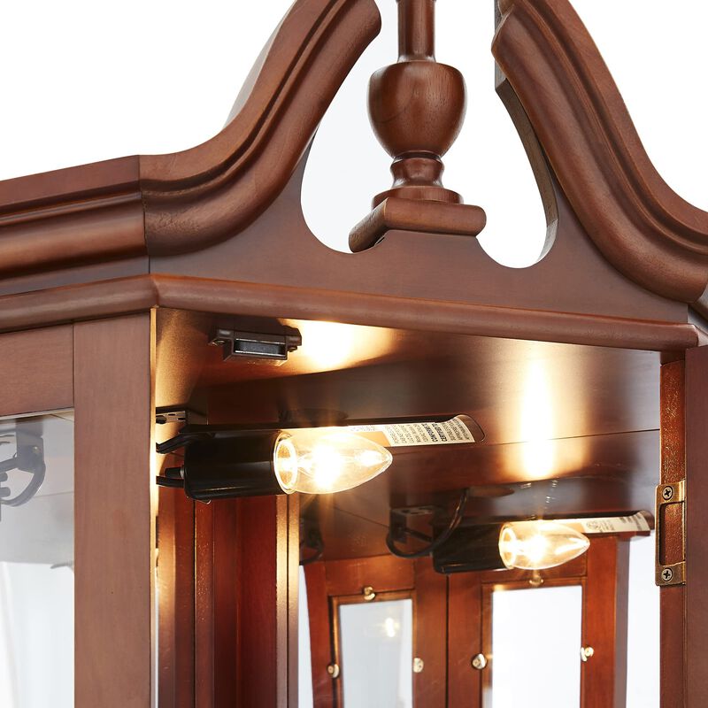Siphup Corner Curio Cabinet with Lights image number 7