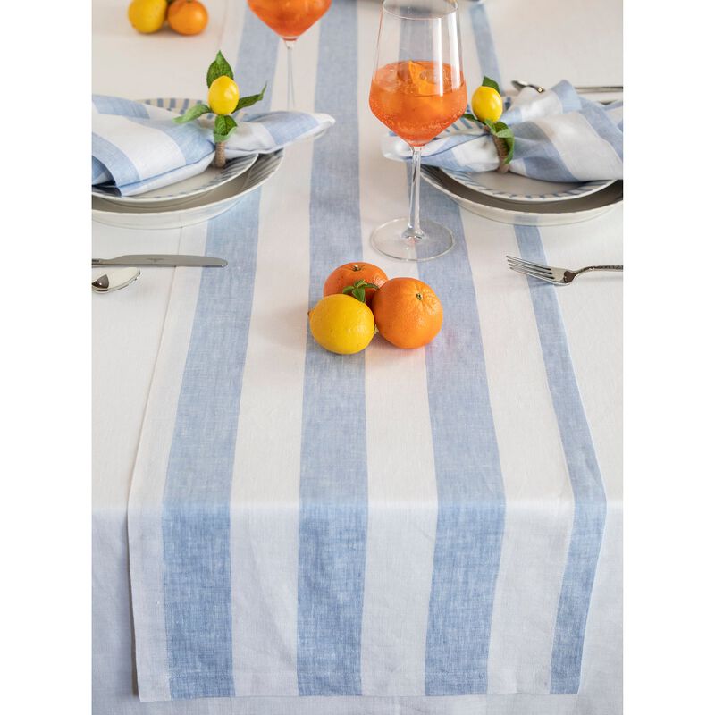 Linen Table Runner - Cabana Stripe image number 0
