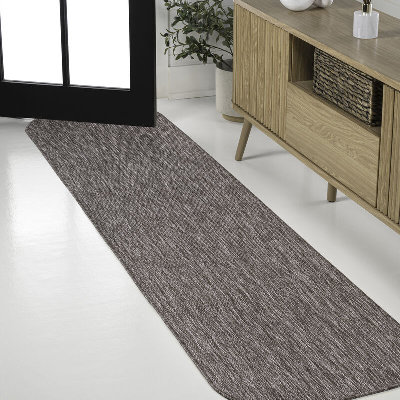 Miles Modern Minimalist Radius Corner Solid Area Rug