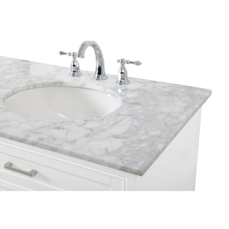 Elegant Kitchen and Bath 72 inch double bathroom vanity in white
