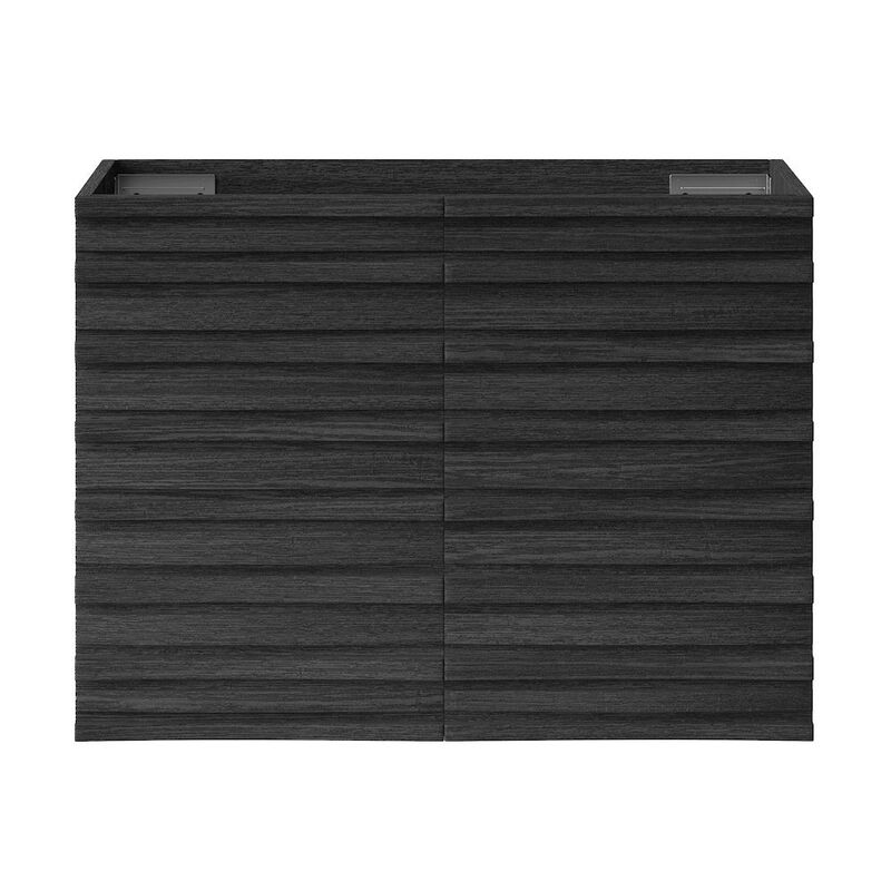 Cascade 30" Wall-Mounted Bathroom Vanity Cabinet without Top in Black Oak image number 0