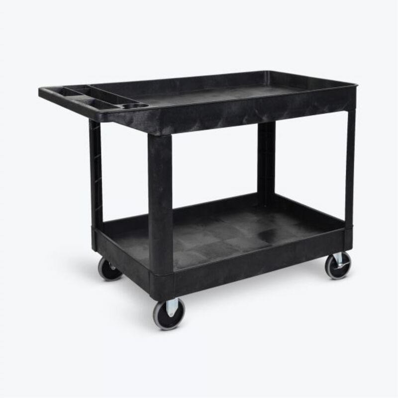 Luxor XLC11-B two shelf heavy-duty utility cart