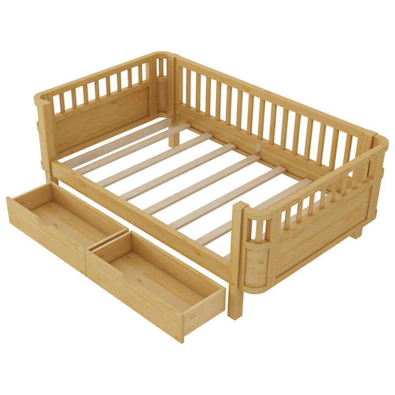 Pangsu Wood Platform Bed for Kids image number 6