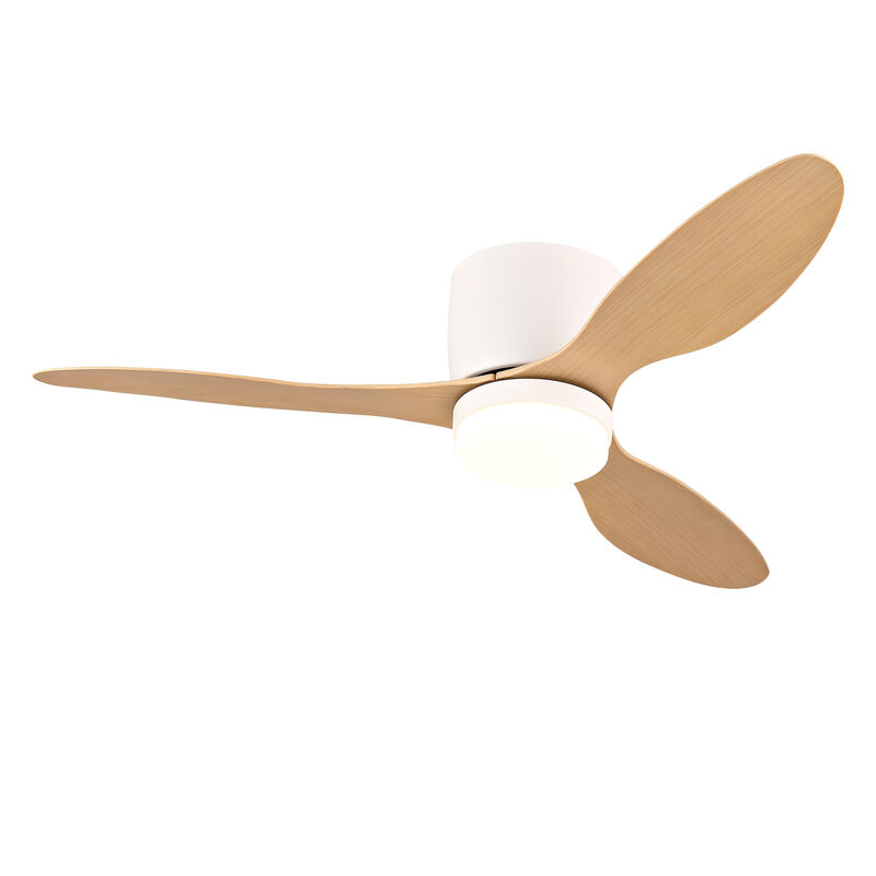 ELEMENT ACE 42-Inch Ultra-Slim Flush-Mount Ceiling Fan with Light, 6-Speed Adjustable Reversible Quiet DC Motor, Remote Control for Indoor and Outdoor Use in Bedrooms, Patios, Living Areas image number 7