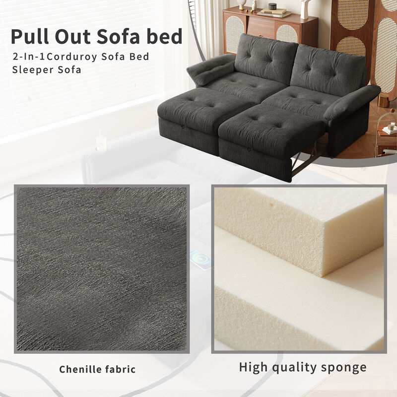 Snal convertible sofa bed image number 7