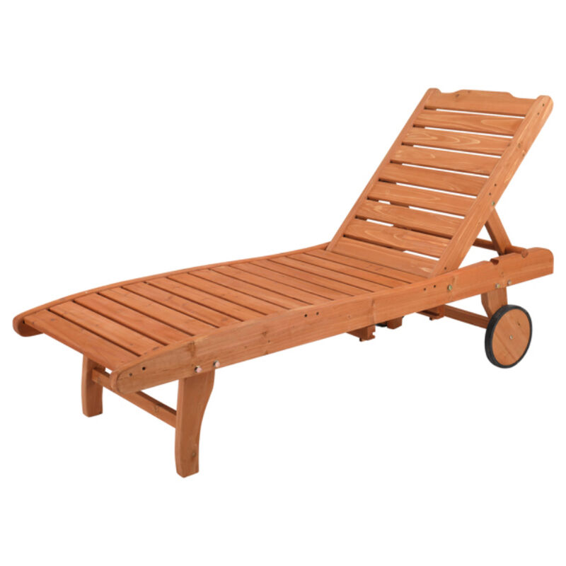 Outdoor Garden Fir Bed with Wheels, Two-Speed Adjustable Wooden Planter Box with Storage Drawers image number 3