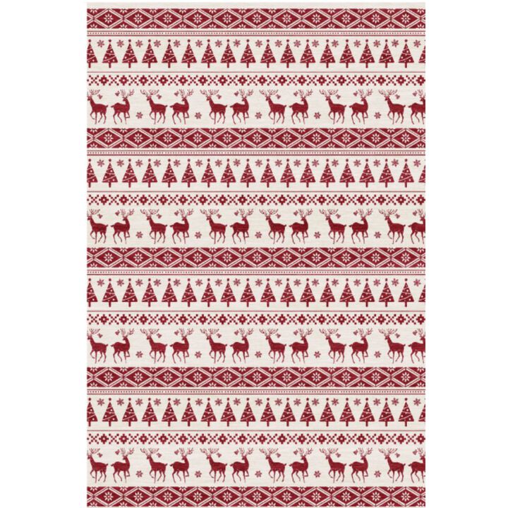 Christmas Area Rug, Washable Snowflake Carpet, Small Entryway Area Rug Non Slip Holiday Decorative