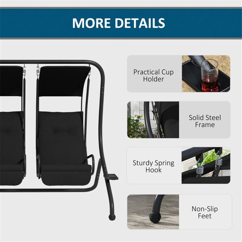 Stylish Hanging Swing Chair for Home Patio and Living Spaces