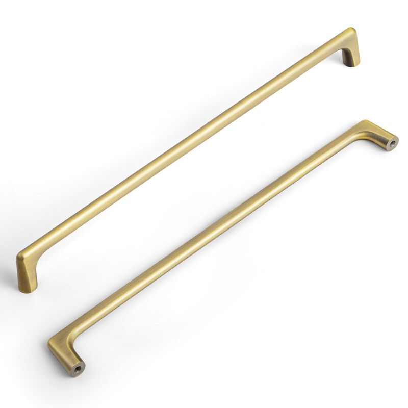 Goo-Ki 6 Pack Brass Bronze Cabinet pulls,10 inch(256mm) Hole Center Zinc Alloy Drawer Pulls,6 Pack