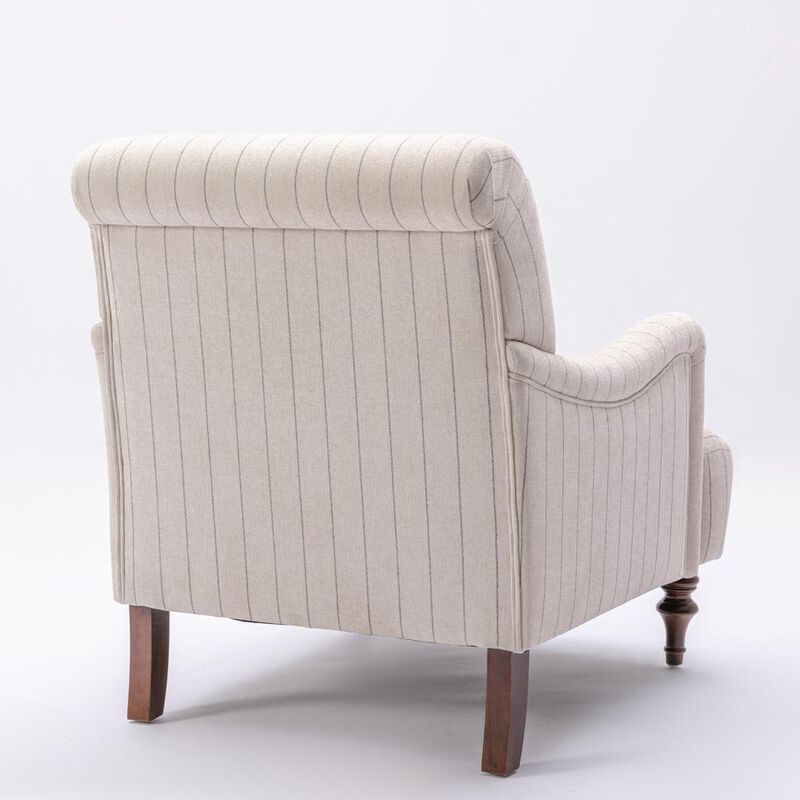Seville Sea Oat Striped Arm Chair