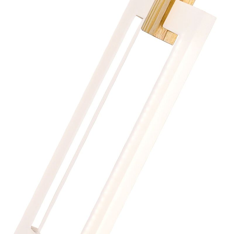 CWI Lighting Anello LED Pendant With White Oak Finish