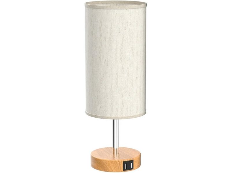 Bedside Table Lamp with USB Port - Touch Control image number 0
