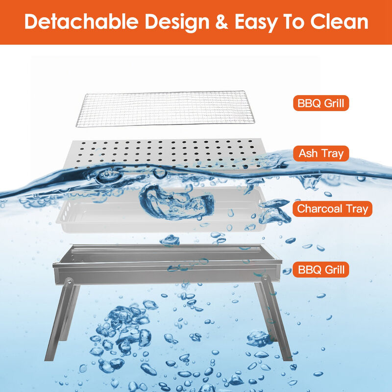 Portable BBQ Griddle for Outdoor Cooking & Tailgating