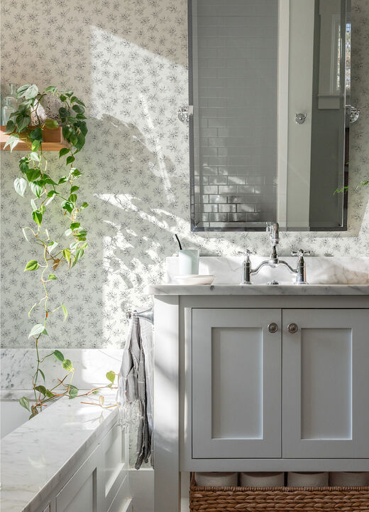 Sofiane Grey Botanical Trail Wallpaper