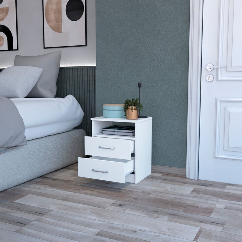 Nightstand Olienza, Bedroom, White