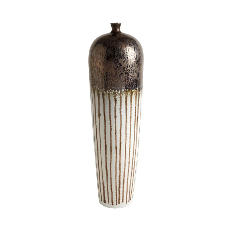 Reactive Bronze Stripe Vessel