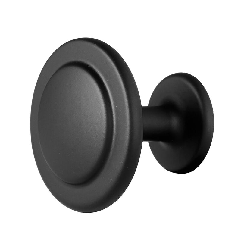 30 Pack Black Cabinet Knobs, Zinc Alloy Mushroom Drawer Pulls with Screws image number 5