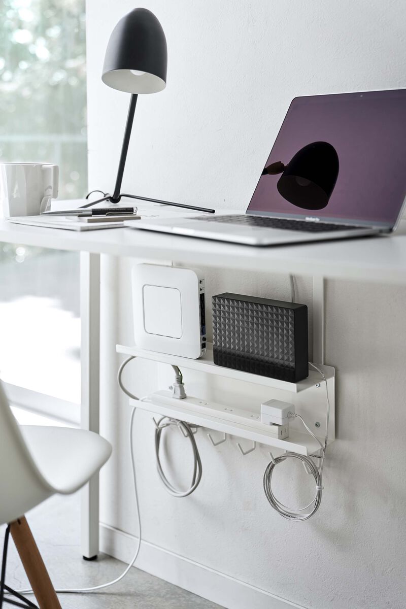 Under-Desk Cable & Router Storage Rack