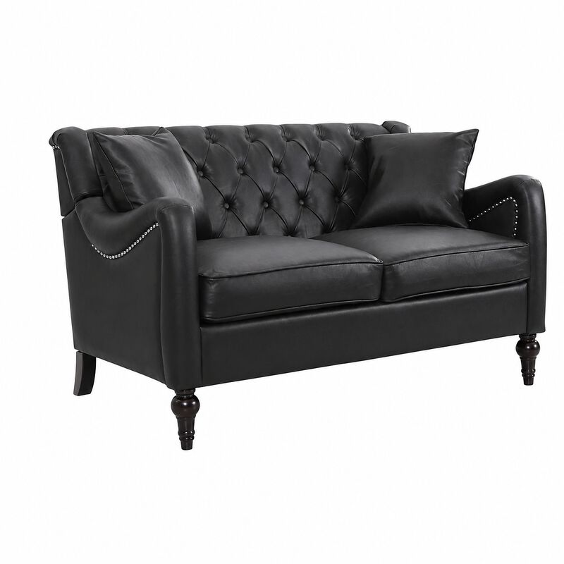 Nulin PU Leather Loveseat Sofa image number 7