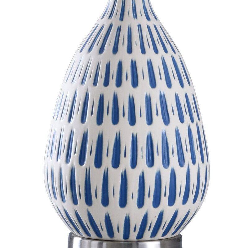Coastal Raindrop Ceramic Lamp