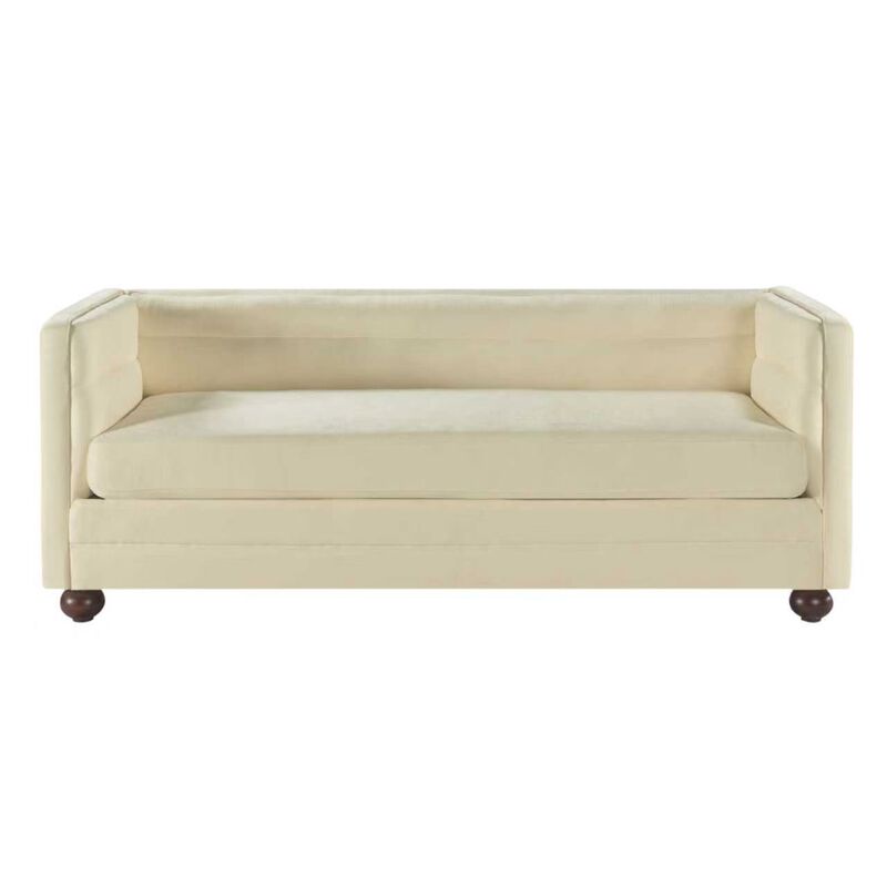 Gaxgox Modern Chenille 3 Seater Sofa image number 0