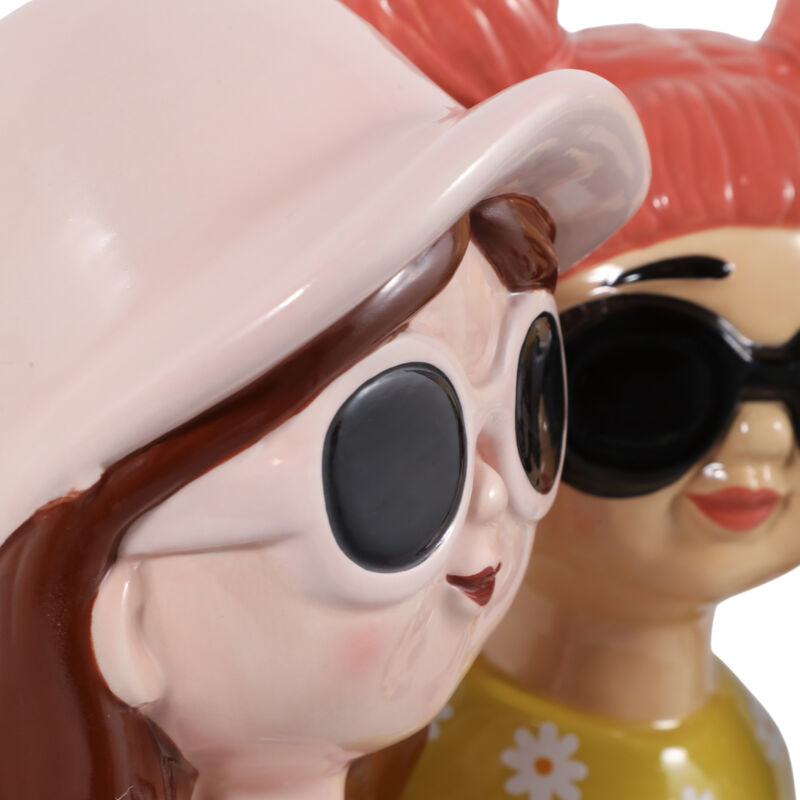 S/3 9" Colorful Girl Figures image number 5