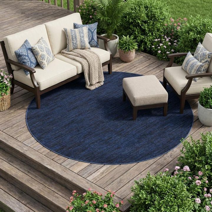 Round Indoor Outdoor Area Rug