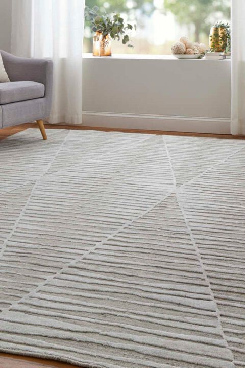 Elias 69FVF Ivory/Gray 2' x 3' Rug
