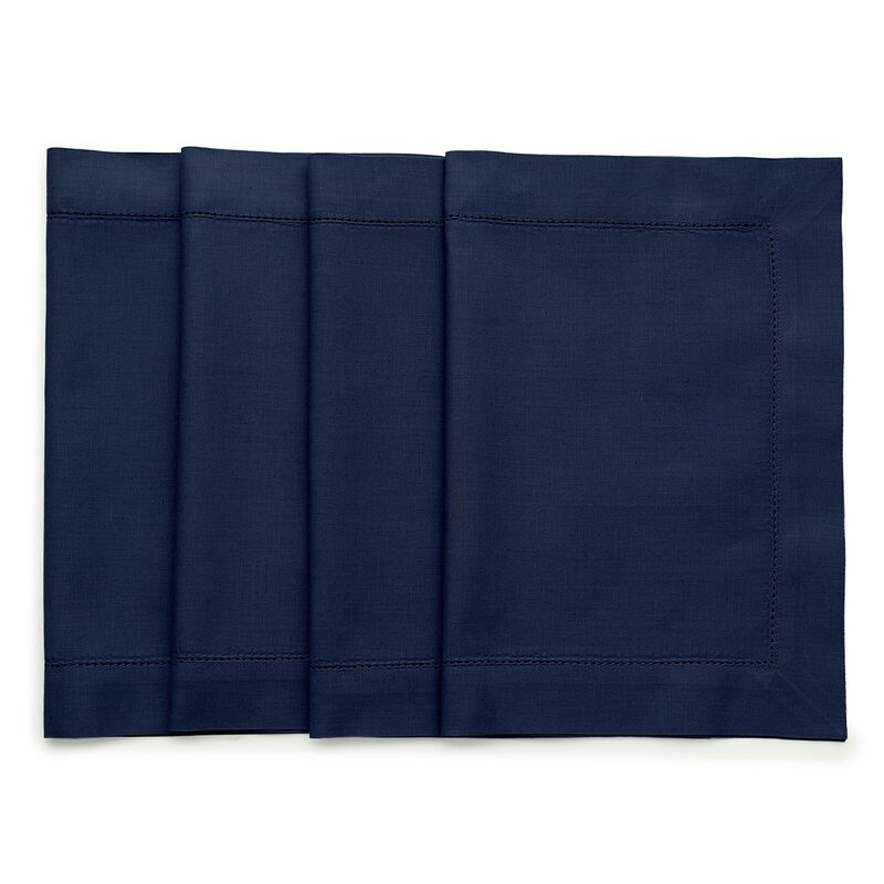 Cotton Linen Placemats - Cotton Linen Hemstitch (Set of 4)
