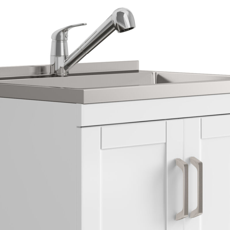 Kyle All-In-One 28-inch Laundry Utility Sink and Cabinet