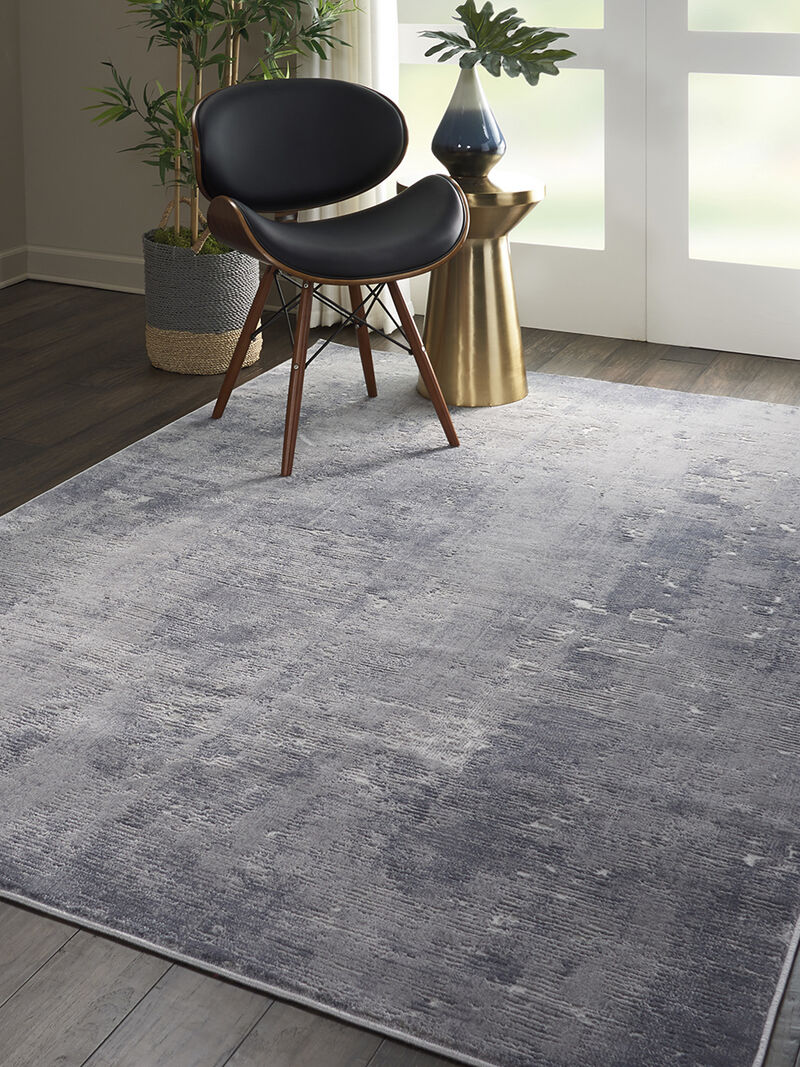 Rustic Textures RUS05 Gray 7&rsquo;10&rdquo; x Round Rug