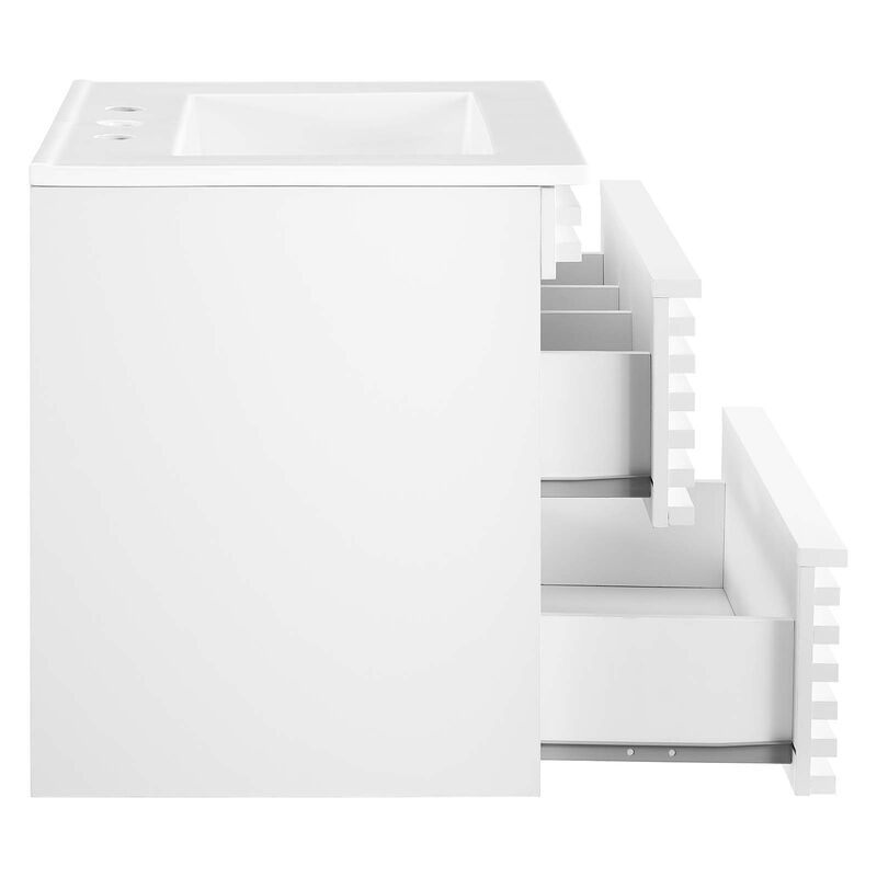 Render 24" Wall-Mount Bathroom Vanity image number 3