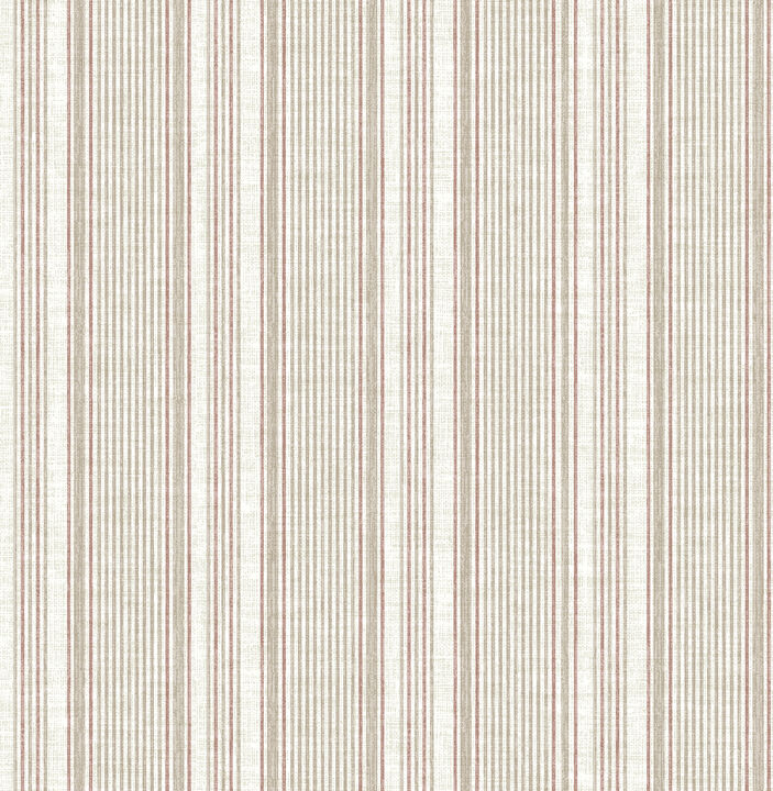 Ayanna Rust Striped Wallpaper