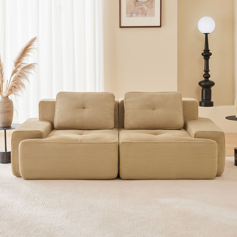 Merax Modern L-Shaped Modular Sectional Sofa for Living Room image number 1