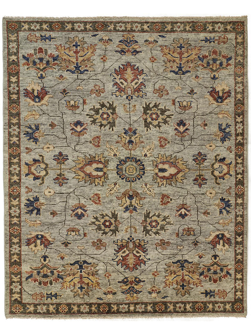 Carrington 6503F Gray/Gold/Red 5'6" x 8'6" Rug