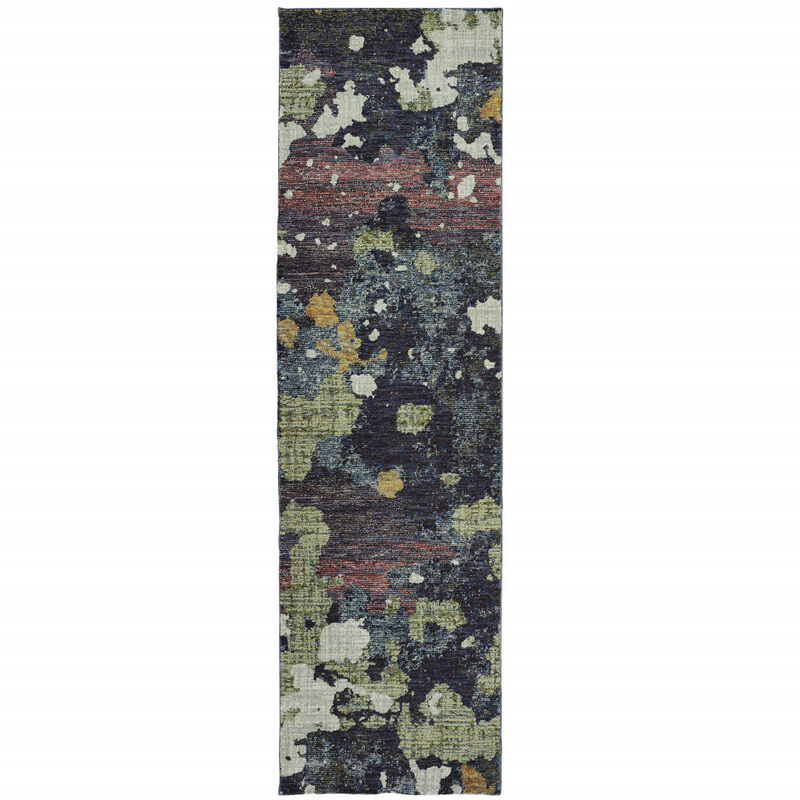 HomeRoots Abstract Runner Rug image number 0