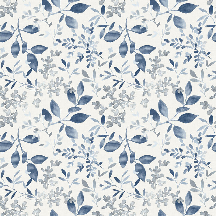 Tinker Navy Woodland Botanical Wallpaper (Set of 2)