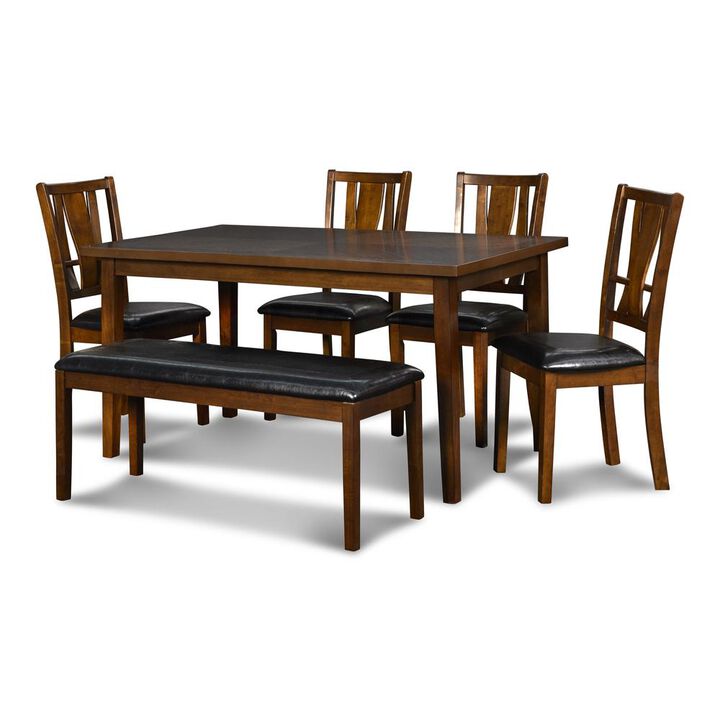 New Classic Furniture Furniture Dixon 6-Piece Dining Set in Dark Espresso