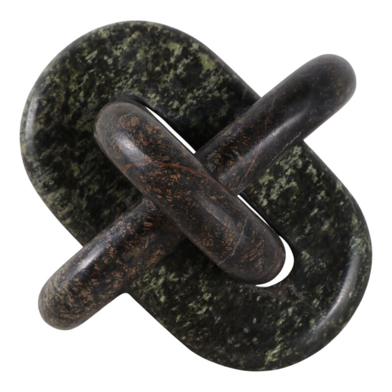 6" Green Forest Marble Knot image number 5