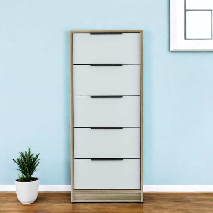 Five Drawer Chest with Ample Storage for Bedroom or Living Room