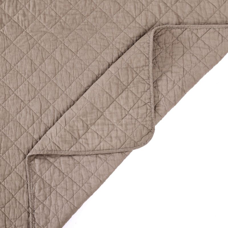 Cotton Comfort Twin Mocha Quilt Set image number 3