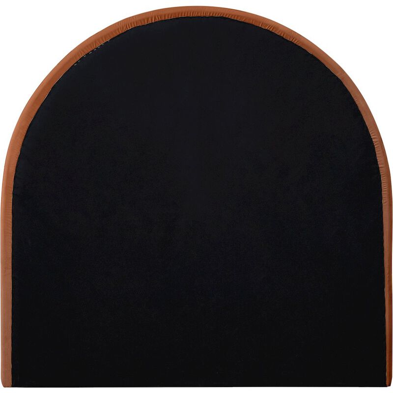 Meridian Furniture Madrid Cognac Velvet Twin Bed