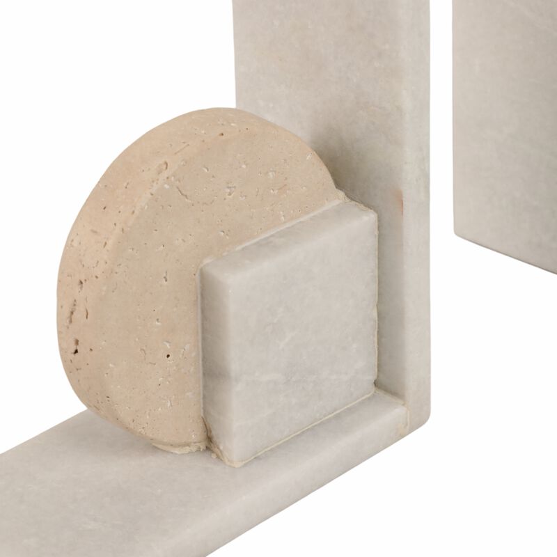 S/2 6" Geometric Bookends image number 3