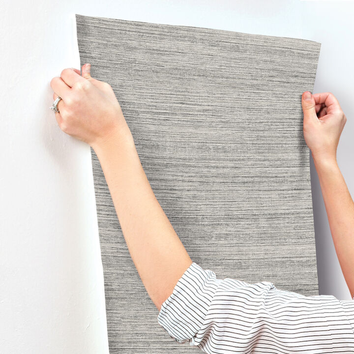 Mystic Ash Faux Grasscloth Wallpaper (Set of 2)