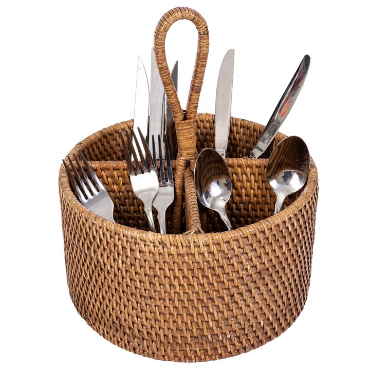 Saboga Home&trade; Round 4 section Caddy/Cutlery Holder