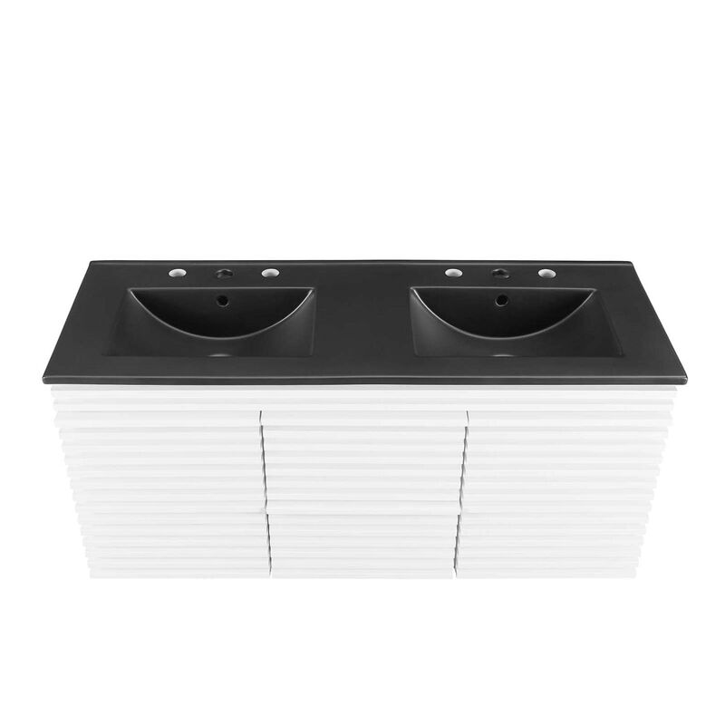 Render 48" Wall-Mount Bathroom Vanity Basin Included image number 5