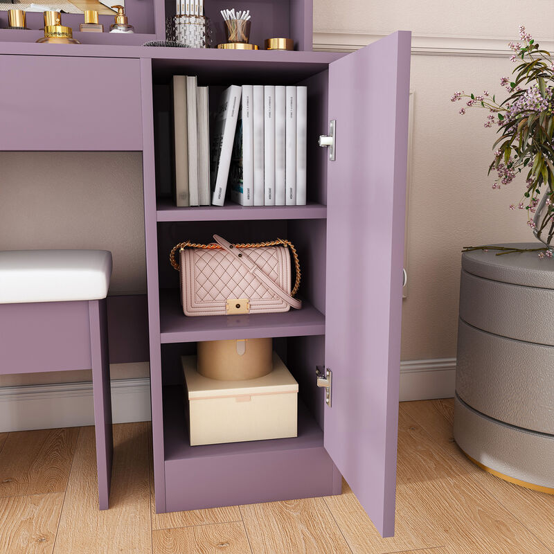 Frafup Stylish Vanity Desk Set image number 7